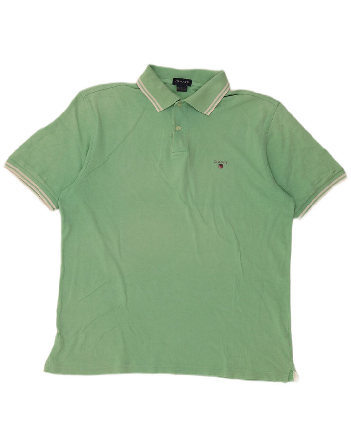 Gant Mens Polo Shirt Large Green