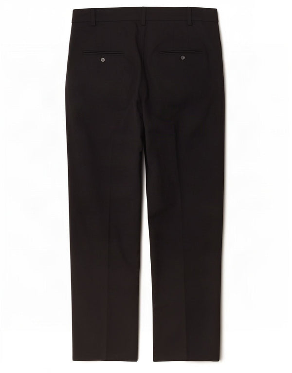 Marks & Spencer Womens Straight Chino Trousers UK 16 Large W36 L27 Black