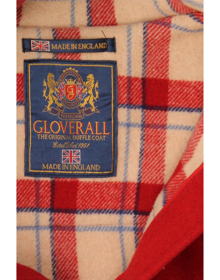 Gloverall Womens Hooded Duffle Coat UK 18 XL Red