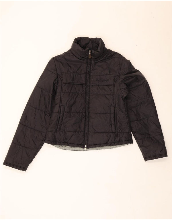 Onyx Womens Padded Jacket IT 40 Small Black Polyamide