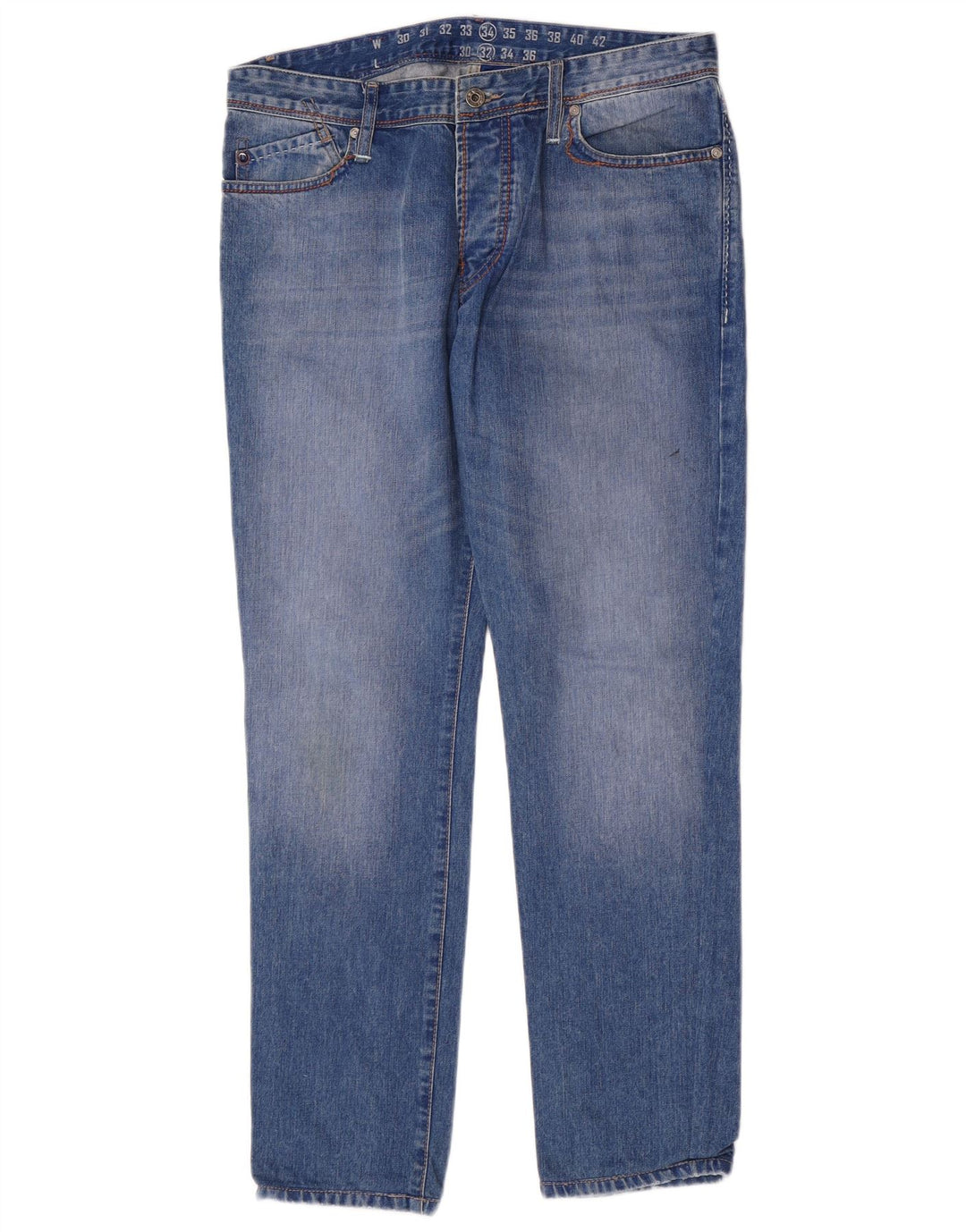 Joop Mens Tapered Jeans W34 L30 Blue Cotton