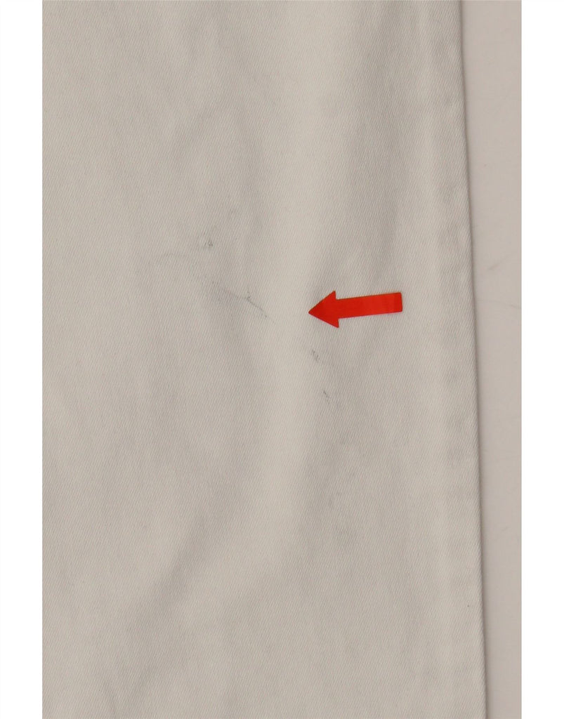 CALVIN KLEIN Womens Straight Jeans W32 L29 White Cotton Vintage Calvin Klein and Second-Hand Calvin Klein from Messina Hembry 