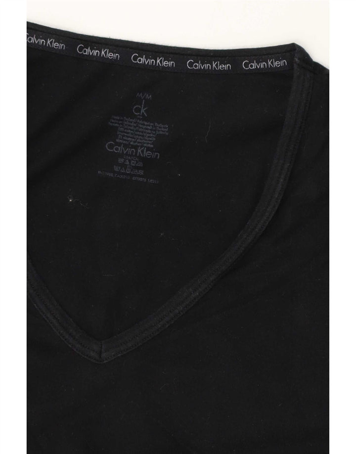 Calvin Klein Mens T-Shirt Top Medium Black Cotton