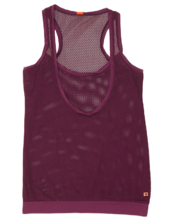 Hugo Boss Womens Vest Top UK 6 XS Purple