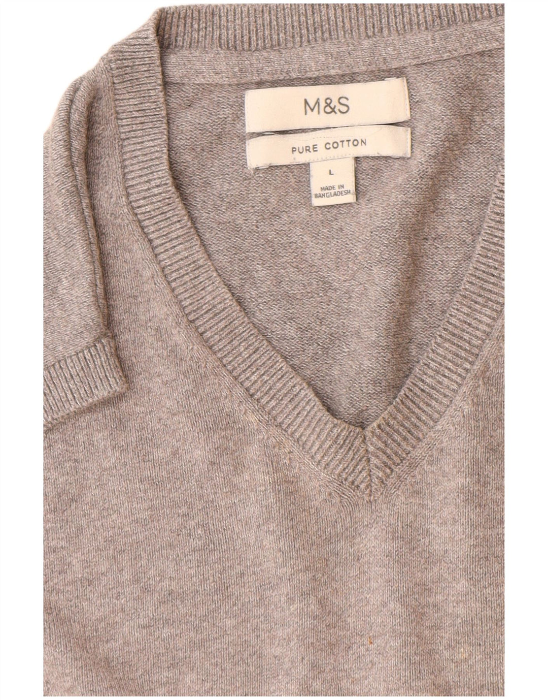 Marks & Spencer Mens Vest Tank Top Large Grey Cotton