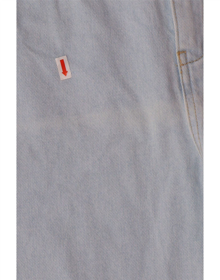 Zara Womens High Waist Wide Leg Jeans EU 42 Large W32 L26 Blue Classic