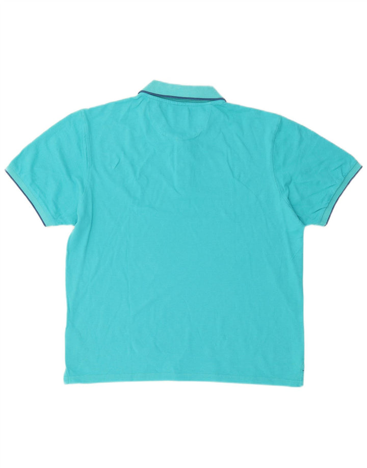 North Sails Mens Polo Shirt Large Blue Cotton