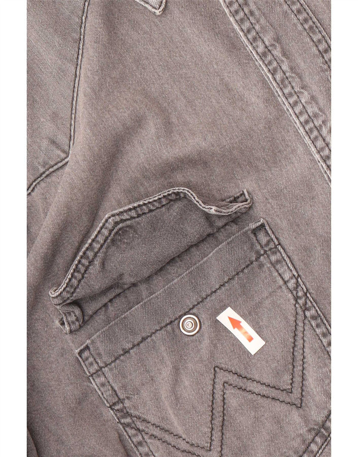Wrangler Mens Denim Shirt Large Grey Cotton