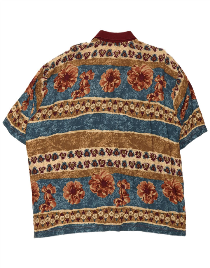 Bramante Mens Polo Shirt 2XL Multicoloured Floral