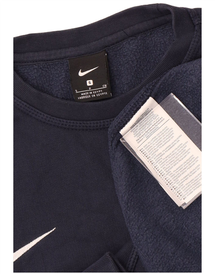 Nike Mens Sweatshirt Jumper Small Navy Blue Cotton