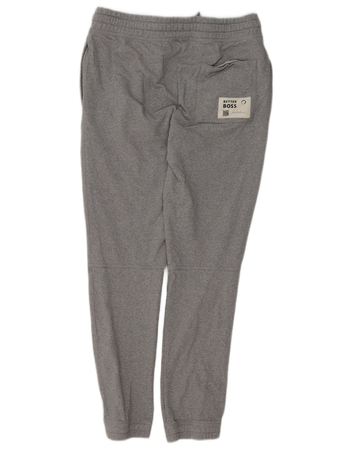 HUGO BOSS Mens Tracksuit Trousers Joggers Small Grey Cotton