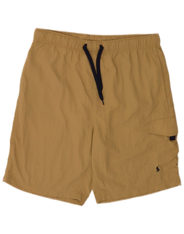 Polo Ralph Lauren Mens Swimming Shorts Medium Khaki Nylon