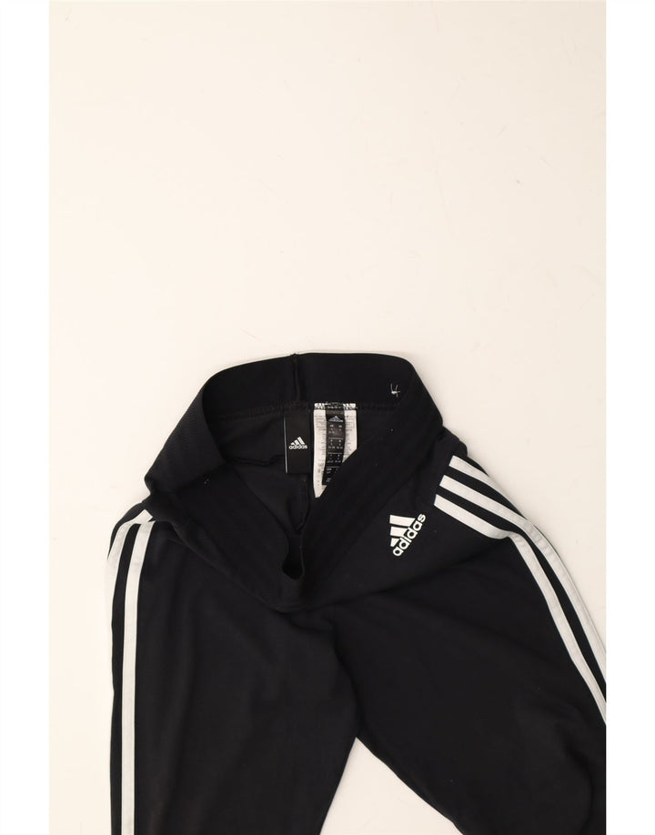 ADIDAS Womens Leggings UK 8/10 Small Black Cotton Vintage Adidas and Second-Hand Adidas from Messina Hembry 
