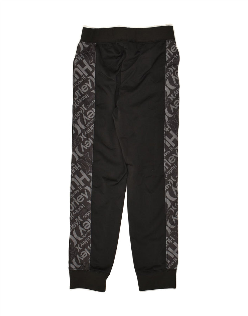 HURLEY Boys Graphic Tracksuit Trousers Joggers 6-7 Years Black Polyester | Vintage Hurley | Thrift | Second-Hand Hurley | Used Clothing | Messina Hembry 