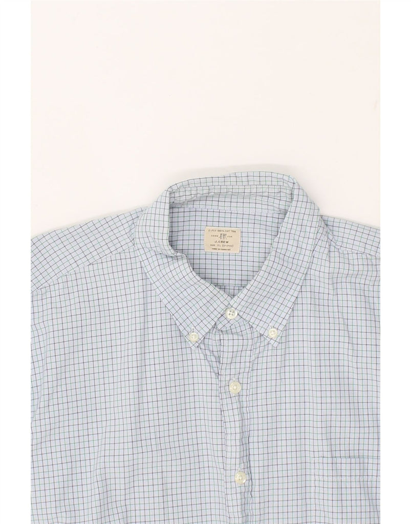 J. CREW Mens Shirt Size 17 17 1/2 XL Blue Check | Vintage J. Crew | Thrift | Second-Hand J. Crew | Used Clothing | Messina Hembry 