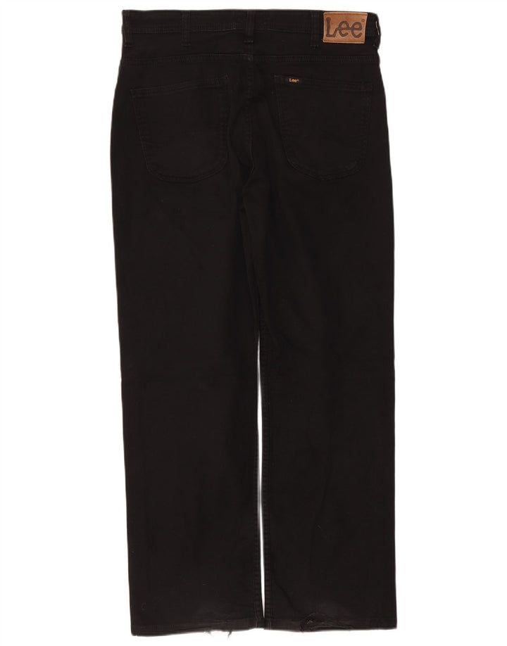 Lee Mens Brooklyn Straight Jeans  W34 L29 Black Cotton