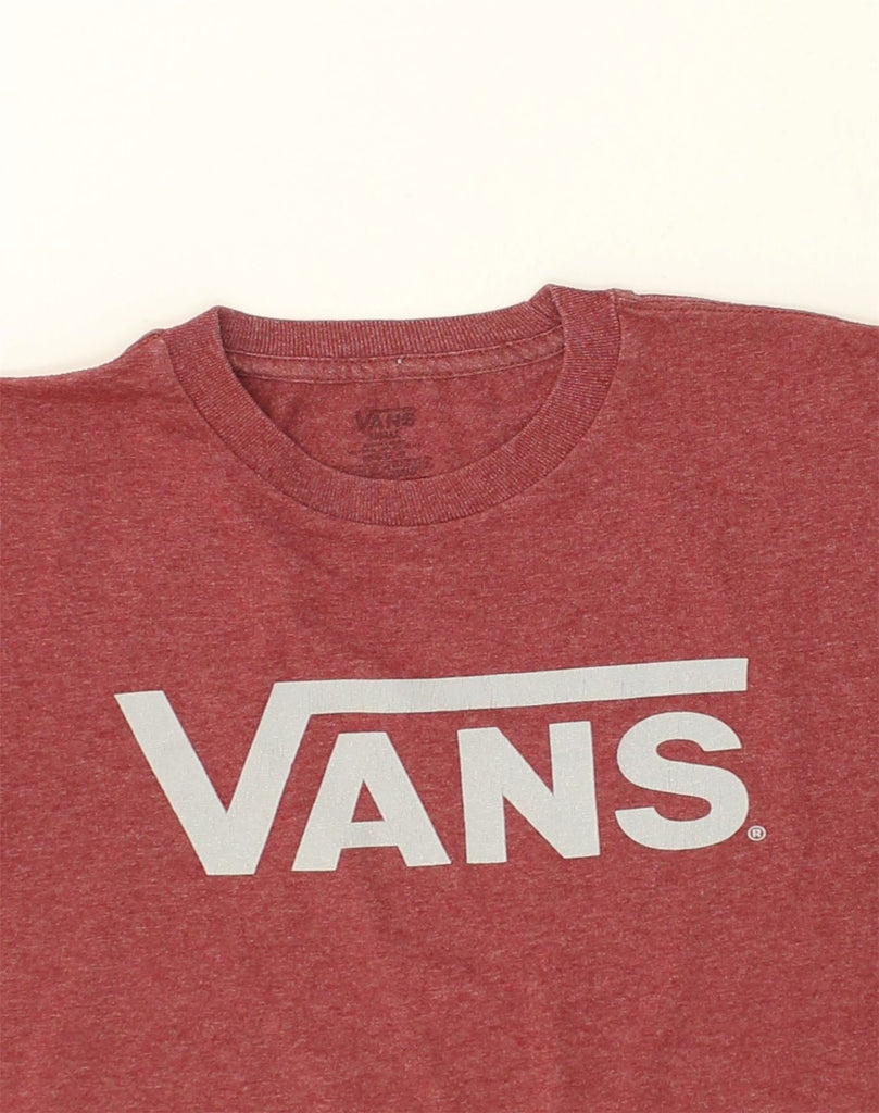 VANS Mens Graphic T-Shirt Top Small Red Cotton | Vintage Vans | Thrift | Second-Hand Vans | Used Clothing | Messina Hembry 