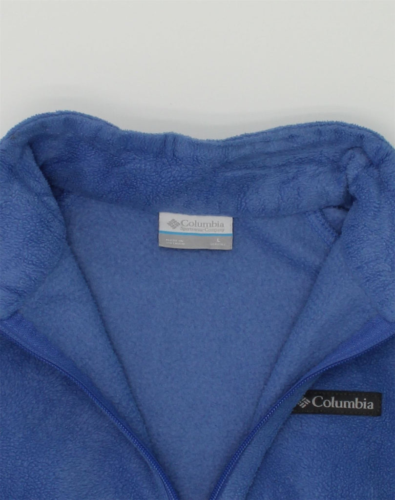 COLUMBIA Girls Fleece Jacket 14-15 Years Large Blue Polyester | Vintage Columbia | Thrift | Second-Hand Columbia | Used Clothing | Messina Hembry 