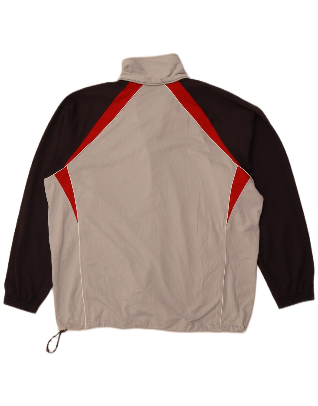 Champion Mens Tracksuit Top Jacket Large Grey Colourblock Polyester