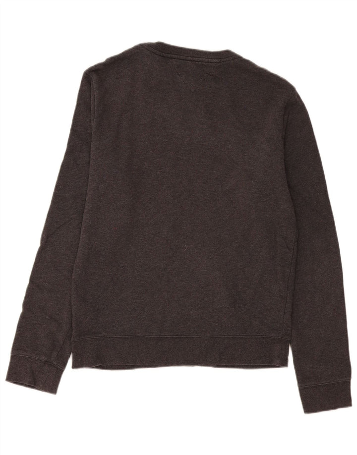 Tommy Hilfiger Mens Graphic Sweatshirt Jumper Medium Grey Cotton