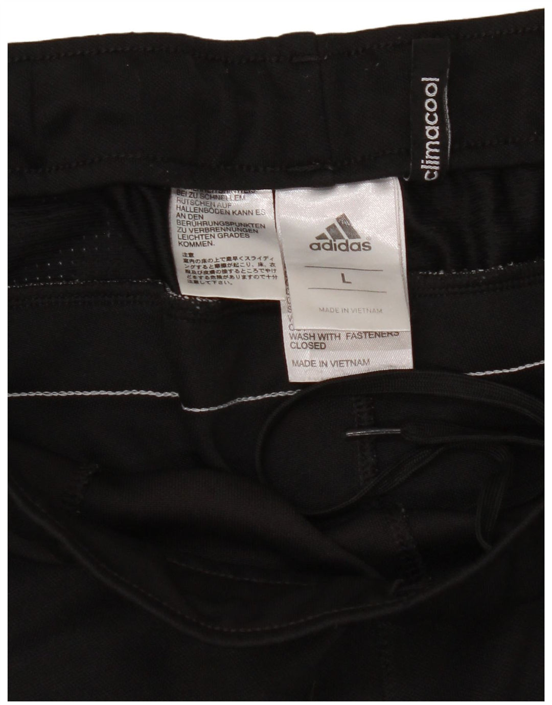 Adidas Mens Climacool Tracksuit Trousers Large Black Polyester