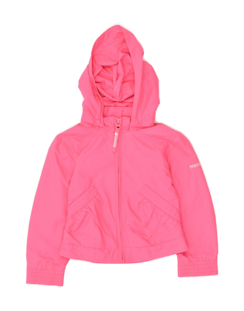 WOOLRICH Girls Hooded Bomber Jacket 3-4 Years Pink Polyester | Vintage Woolrich | Thrift | Second-Hand Woolrich | Used Clothing | Messina Hembry 