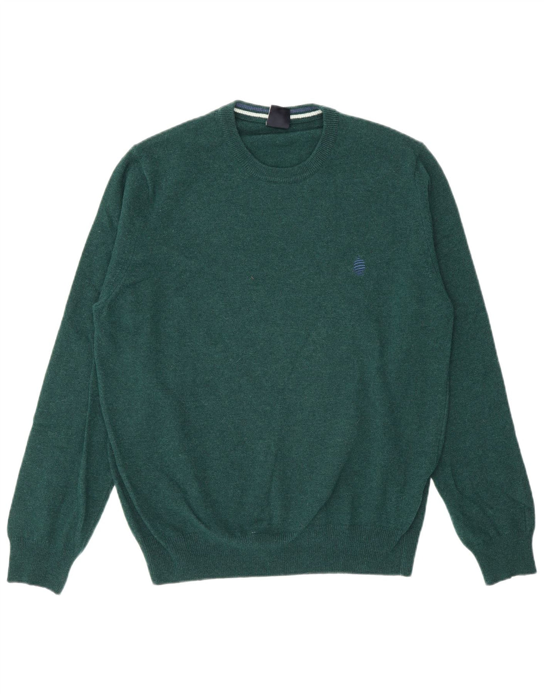 Marina Yachting Mens Crew Neck Jumper Sweater Medium Green Wool