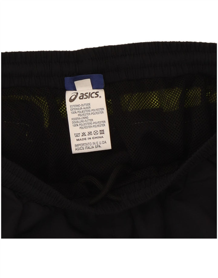 Asics Womens Sport Shorts UK 12 Medium Black Colourblock Polyester