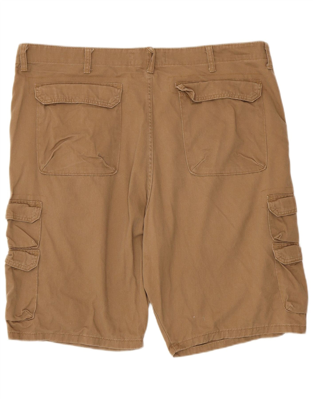 Wrangler Mens Cargo Shorts W42 2XL Brown Cotton