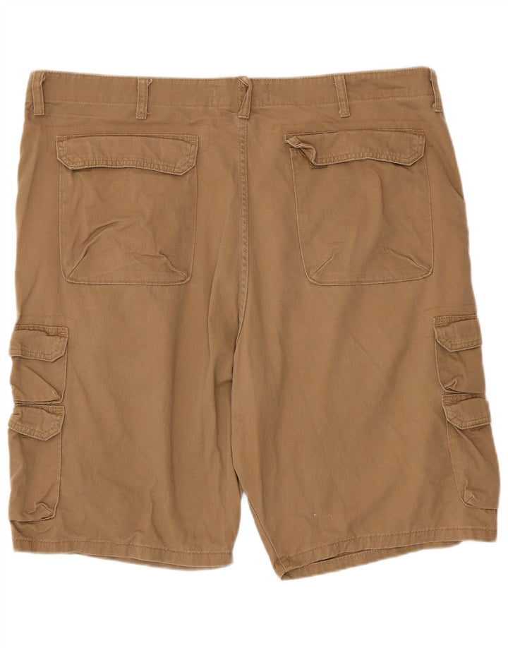 Wrangler Mens Cargo Shorts W42 2XL Brown Cotton
