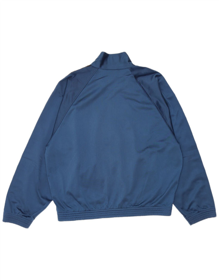 Champion Mens Graphic Tracksuit Top Jacket Medium Navy Blue Polyester