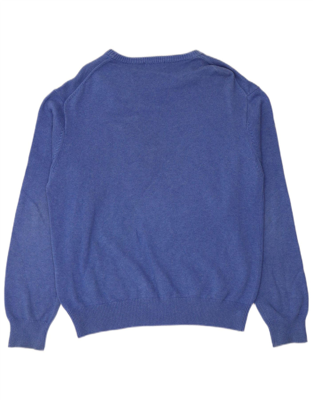 Gant Mens Boat Neck Jumper Sweater Large Blue Cotton