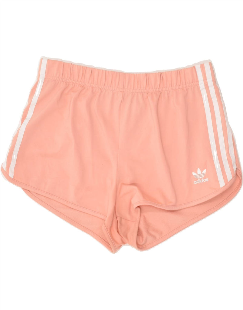 ADIDAS Womens Sport Shorts UK 10 Small Pink Polyester | Vintage Adidas | Thrift | Second-Hand Adidas | Used Clothing | Messina Hembry 