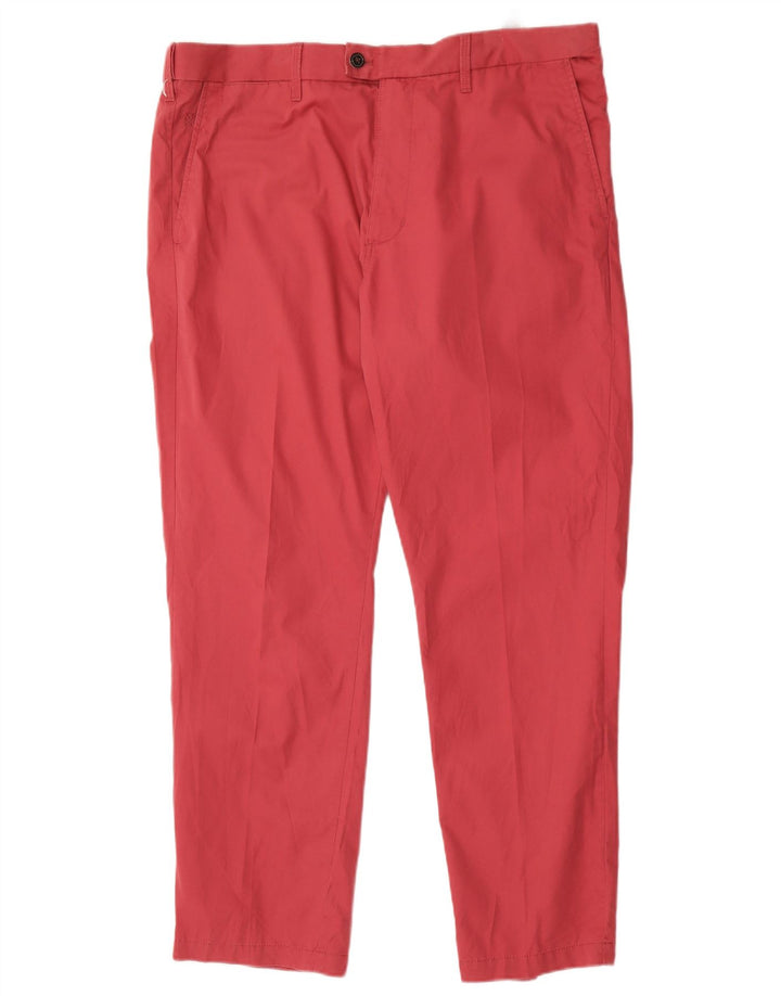 Marks & Spencer Mens Regular Chino Trousers W40 L31 Pink Cotton