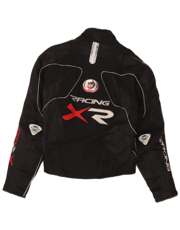 IXS Mens Graphic Racer Jacket UK 36 Small Black Colourblock Polyamide