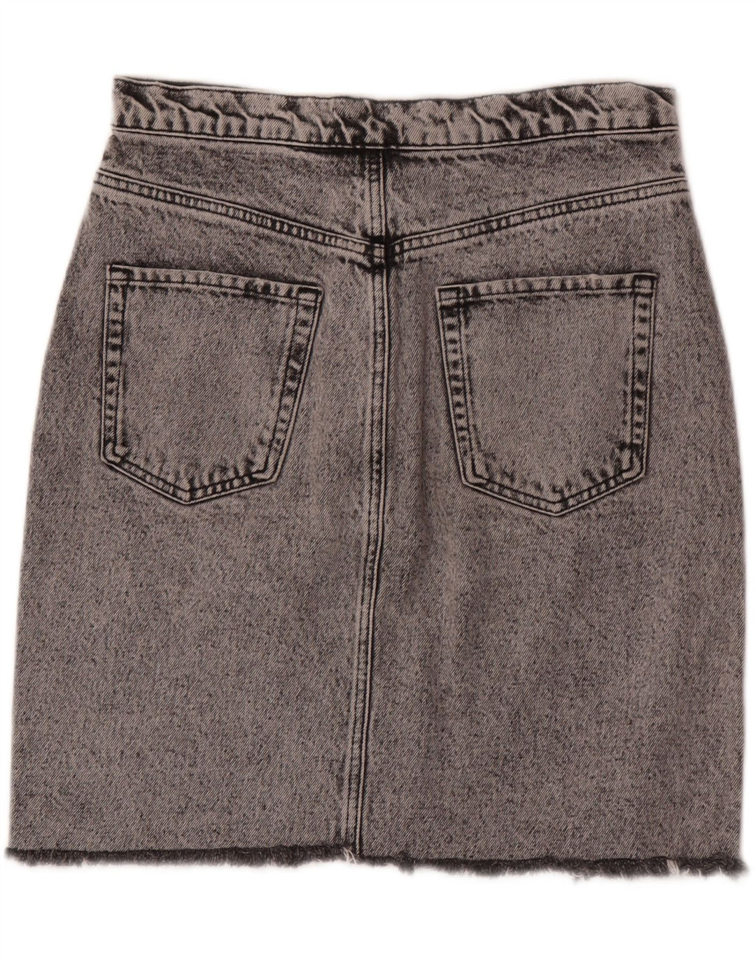 Zara Womens Denim Skirt Large W30 Grey