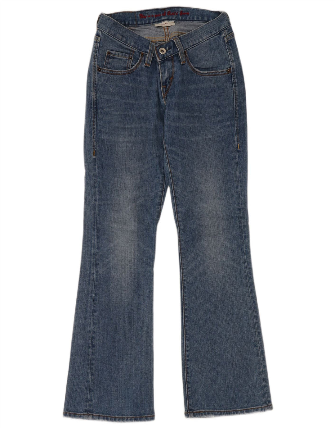 LEVI'S Womens Curvy Bootcut Jeans US 0 XS W25 L30 Blue Cotton
