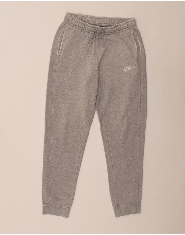Nike Womens Tracksuit Trousers Joggers Medium  Grey Cotton