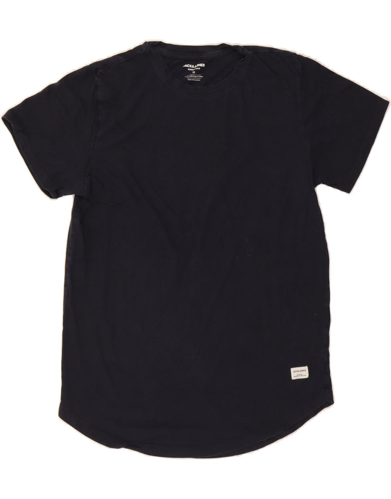 JACK & JONES Mens T-Shirt Top Medium Navy Blue Cotton Vintage Jack & Jones and Second-Hand Jack & Jones from Messina Hembry 