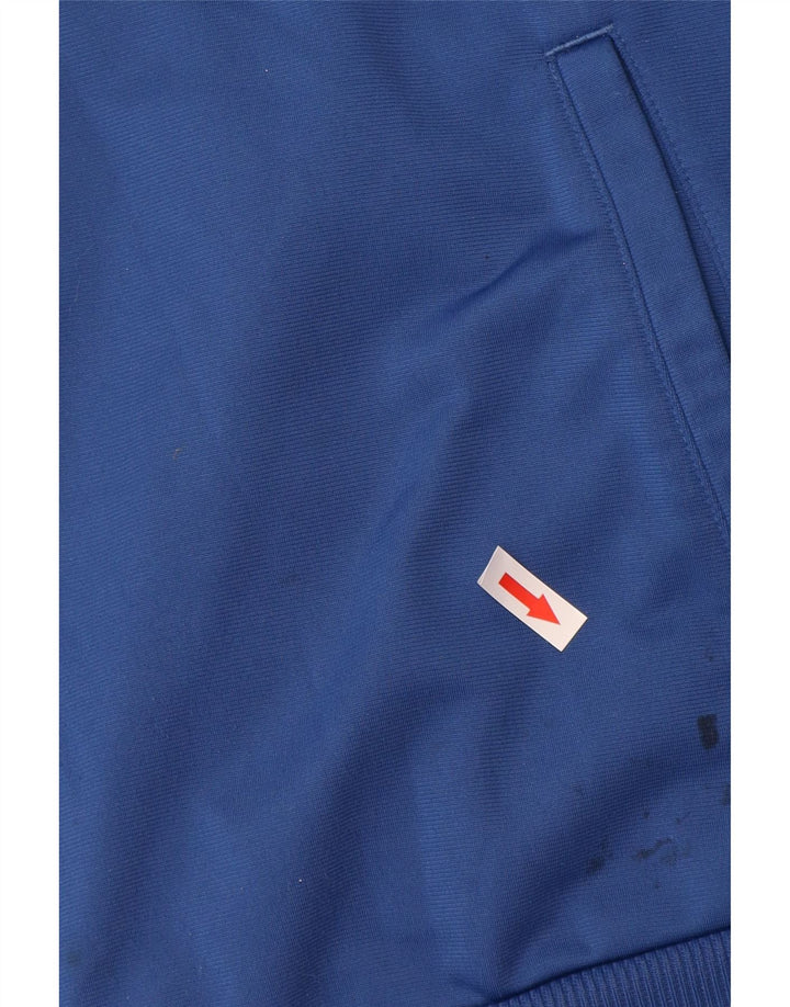 Puma Mens Tracksuit Top Jacket Large Blue Colourblock Polyester