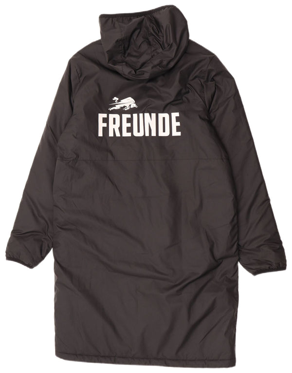 Nike Mens Graphic Hooded Padded Coat UK 40 Large Black Polyester