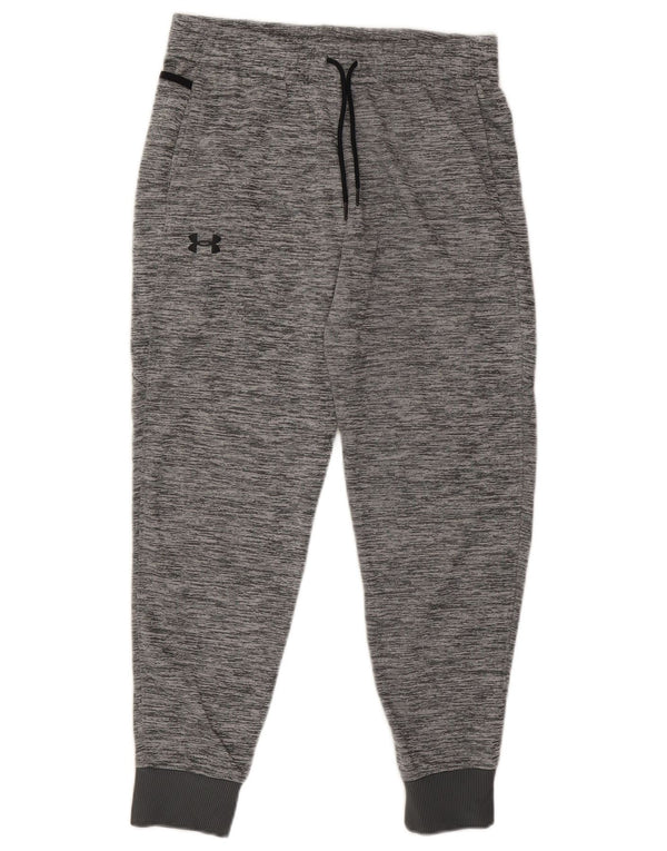 UNDER ARMOUR Boys Cold Gear Tracksuit Trousers Joggers 13-14 Years XL Grey