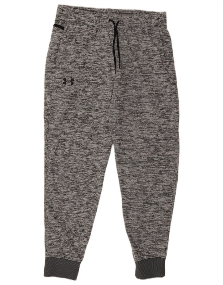 UNDER ARMOUR Boys Cold Gear Tracksuit Trousers Joggers 13-14 Years XL Grey