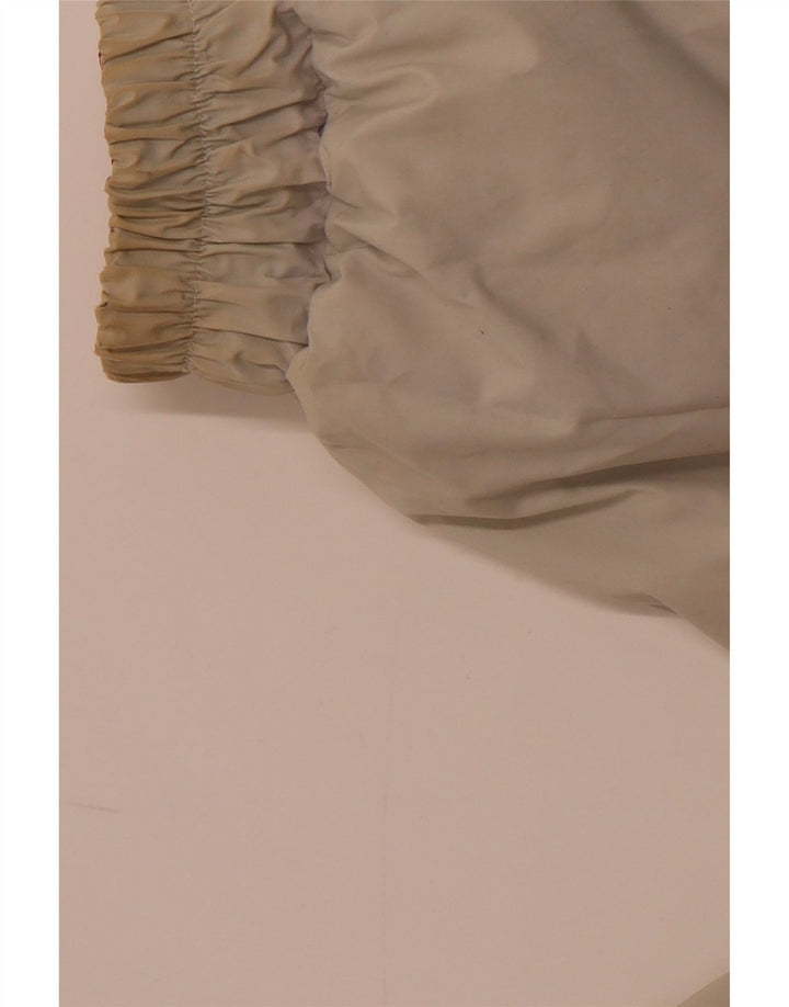 VINTAGE Womens Hooded Reversible Jacket Large Beige Colourblock Polyester