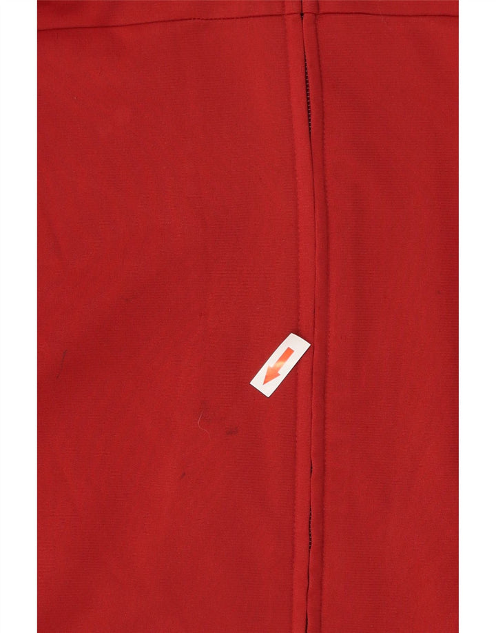FILA Womens Oversized Tracksuit Top Jacket UK 10 Small Red Colourblock