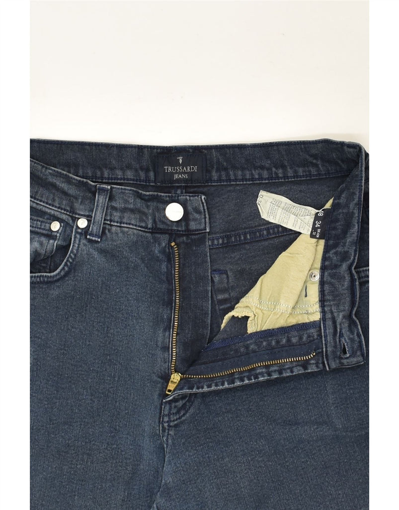 TRUSSARDI Mens Straight Jeans W32 L29 Blue Cotton | Vintage Trussardi | Thrift | Second-Hand Trussardi | Used Clothing | Messina Hembry 