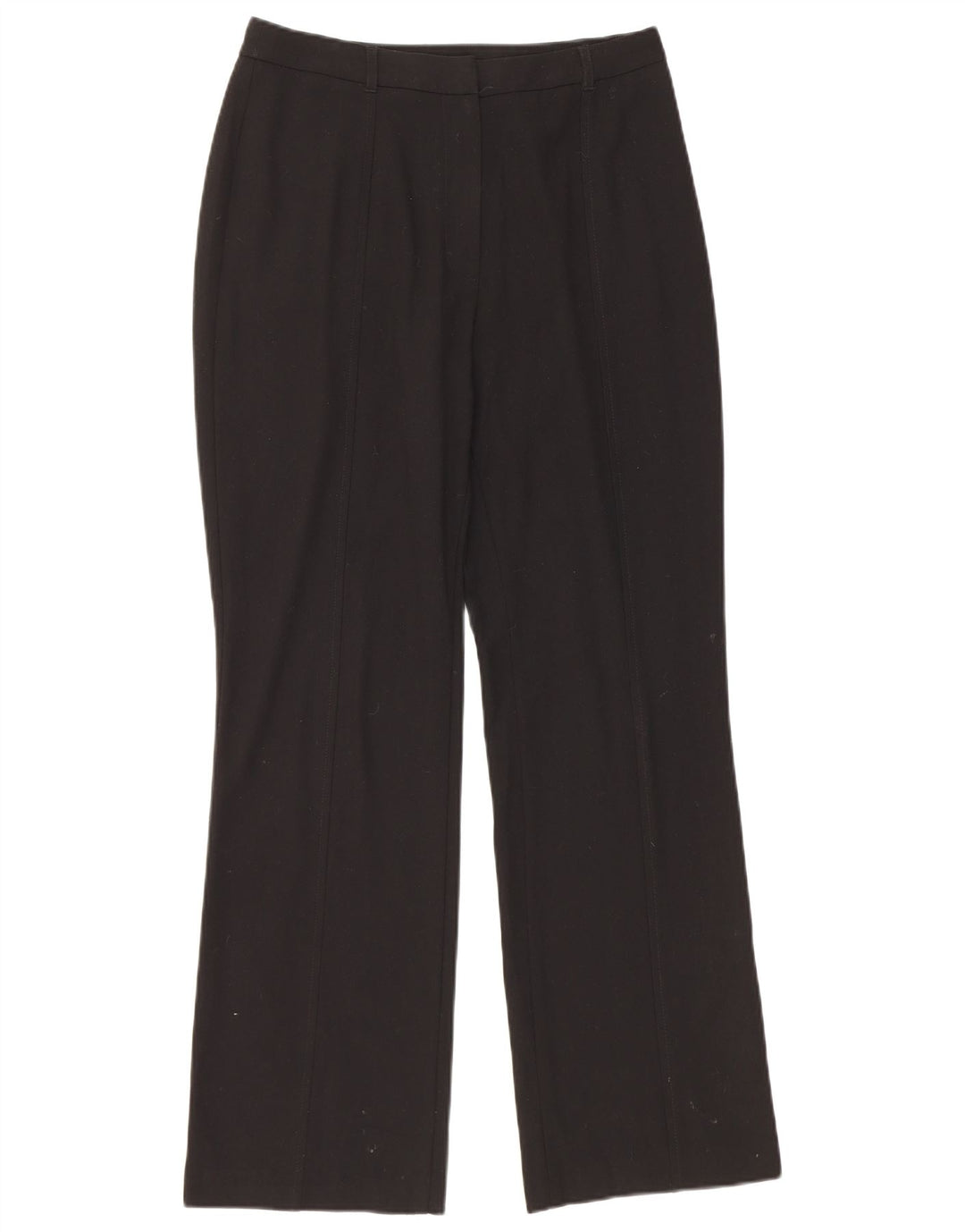 Marks & Spencer Womens Bootcut Casual Trousers UK 12 Medium W30 L30 Black