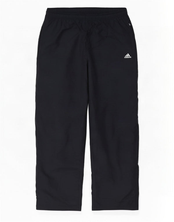 Adidas Mens Tracksuit Trousers Medium Black Polyester