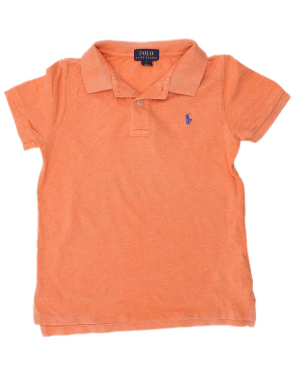 Polo Ralph Lauren Boys Shirt 4-5 Years Orange Cotton
