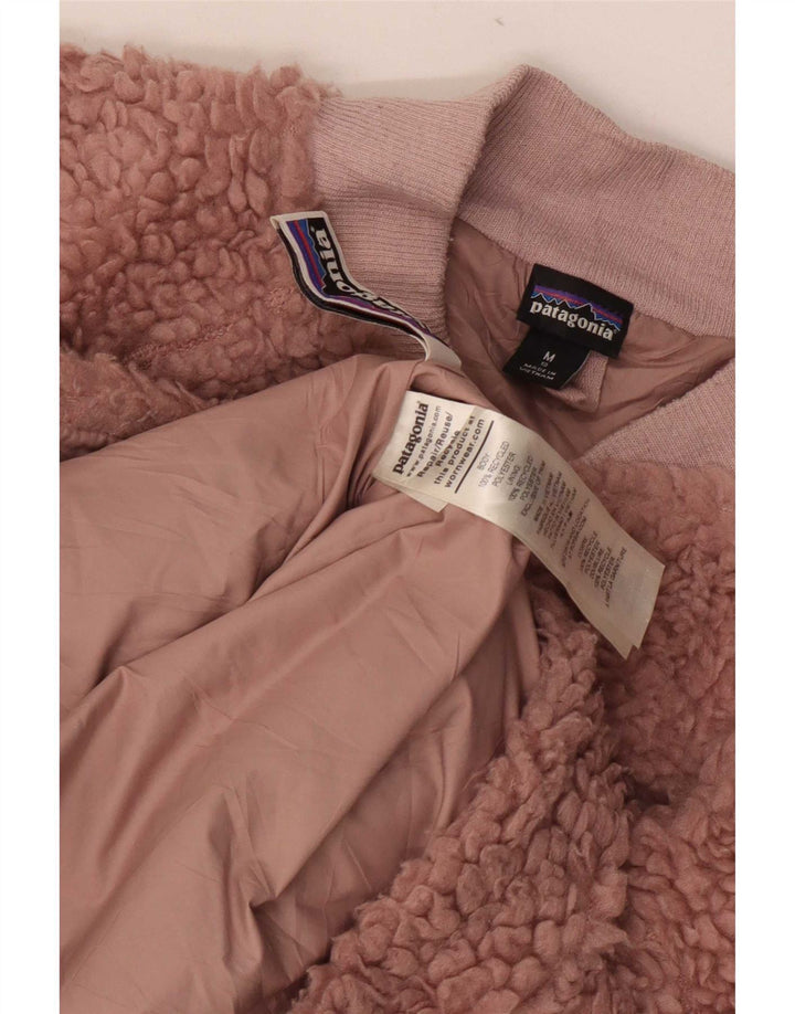 Patagonia Girls Fleece Jacket 9-10 Years Medium Pink Polyester